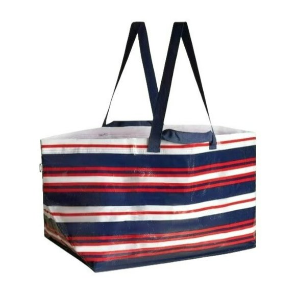 IKEA Patriotic Shopping Bags Tote Set of 2 Large Knorrala 19 Gallons JJ2107 - Picture 3 of 3